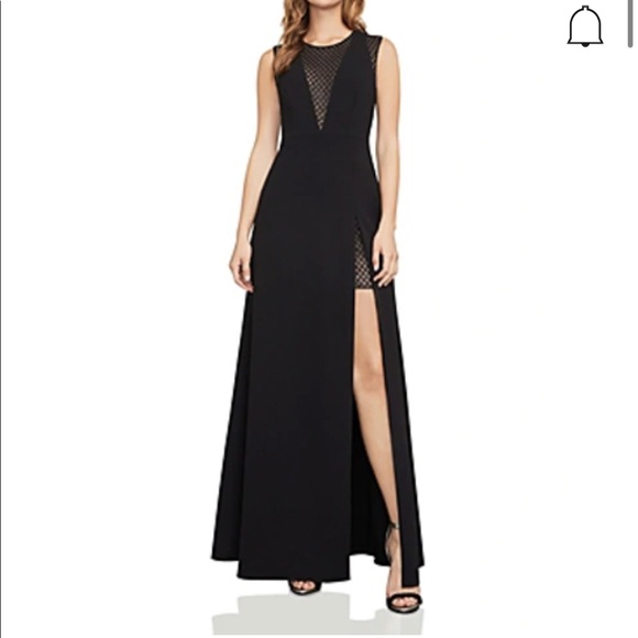 BCBGMaxAzria Dresses & Skirts - BCBG black dress with slit